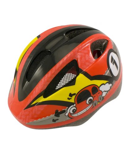 BTA Kid Helmet Out-Mould Car, Size Xs, Red Colour.
