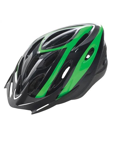 BTA Rider Helmet For Adult, Size M. Black Withgreen Graphic.