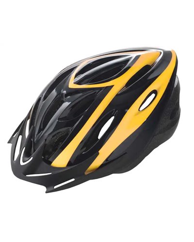 BTA Rider Helmet For Adult, Size L. Black With Yellow Graphic.