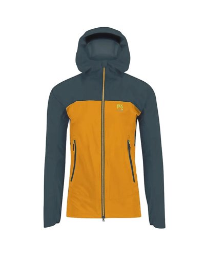 Karpos Valsesia Men's Ski Mountaineering Packable Softshell Jacket, Golden/Midnight