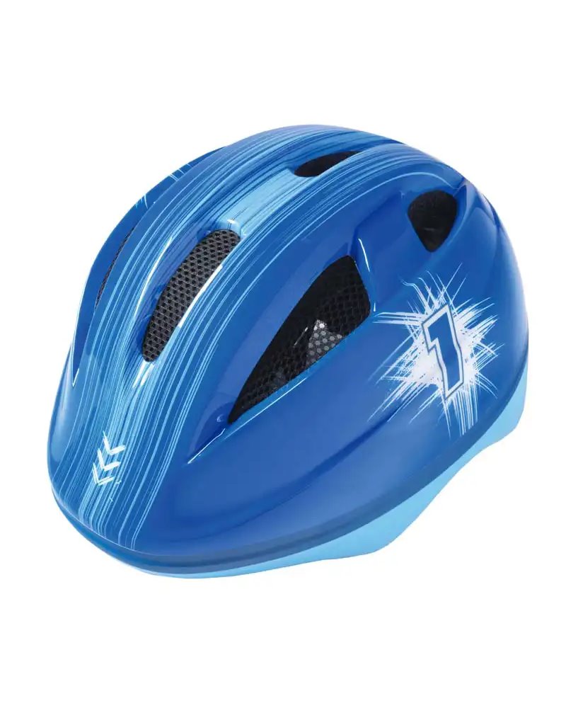BTA Casco Boy, Calotta Out-Mould, Taglia S, Fantasia Number 1, Blu