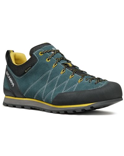 Scarpa Crux GTX Gore-Tex Scarpe Avvicinamento Uomo, Petrol/Mustard