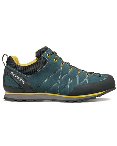 Scarpa Crux GTX Gore-Tex Men's Approach Shoes, Petrol/Mustard