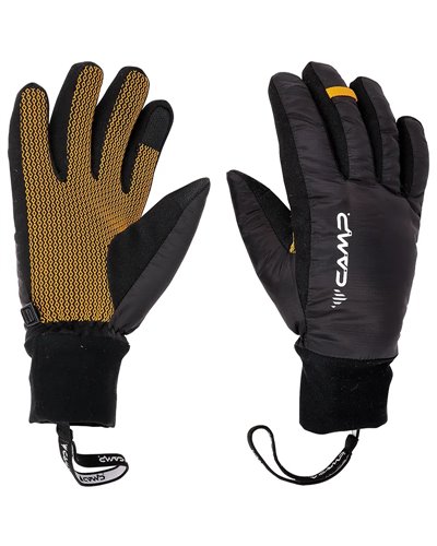 Camp G Air Hot Dry Guanti Invernali Touchscreen Compatibili, Nero/Arancione