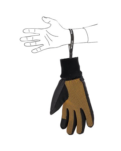 Camp G Air Hot Dry Winter Gloves Touchscreen Compatible, Black/Orange