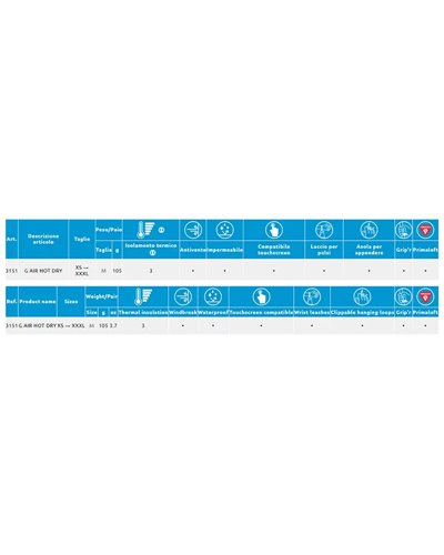Camp G Air Hot Dry Guanti Invernali Touchscreen Compatibili, Nero/Arancione