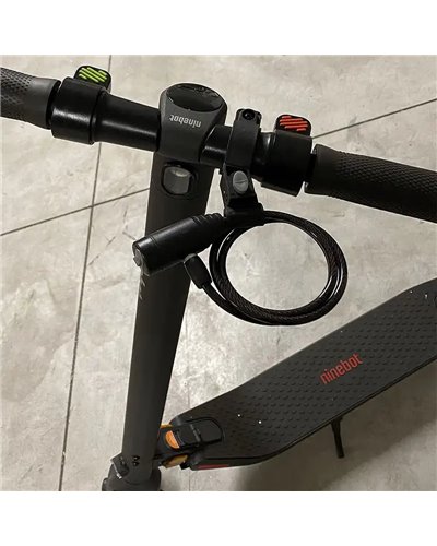 BTA Kickscooter Spiral Lock D6x800mm, Transparent Black