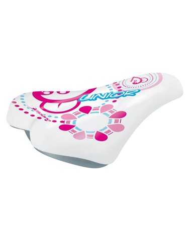 RMS Saddle For Girls, Model Junior, White And Pink Color.