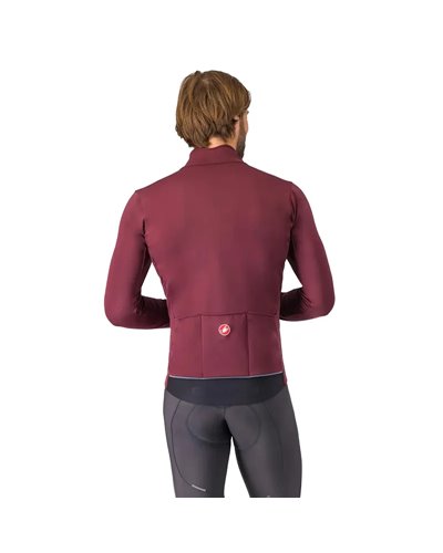 Castelli Espresso Air Men's Cycling Jacket, Deep Bordeaux