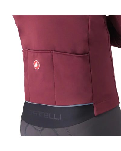 Castelli Espresso Air Men's Cycling Jacket, Deep Bordeaux