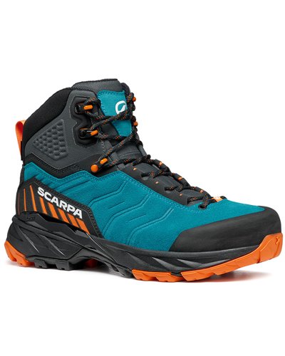 Scarpa Rush TRK GTX Gore-Tex Scarponi Trekking Uomo, Pagoda Blue/Mango