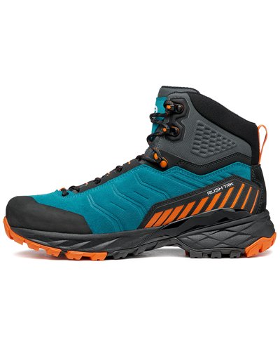 Scarpa Rush TRK GTX Gore-Tex Scarponi Trekking Uomo, Pagoda Blue/Mango