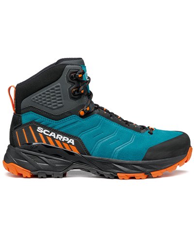Scarpa Rush TRK GTX Gore-Tex Scarponi Trekking Uomo, Pagoda Blue/Mango