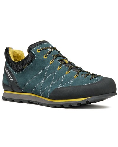 Scarpa Crux GTX Gore-Tex Scarpe Avvicinamento Uomo, Petrol/Mustard