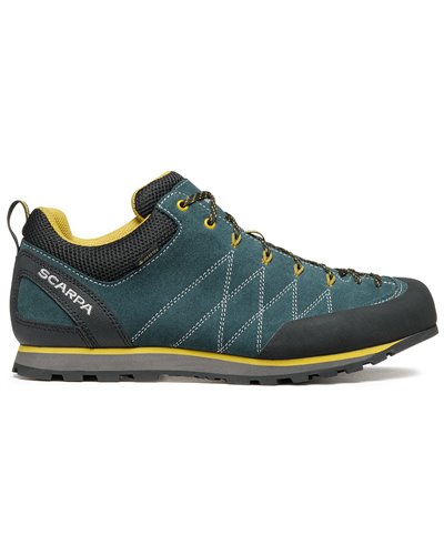 Scarpa Crux GTX Gore-Tex Men's Approach Shoes, Petrol/Mustard