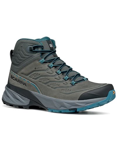 Scarpa Rush 2 Pro Mid GTX Gore-Tex Men's Trekking Boots, Nubuk Titanium/Ocean