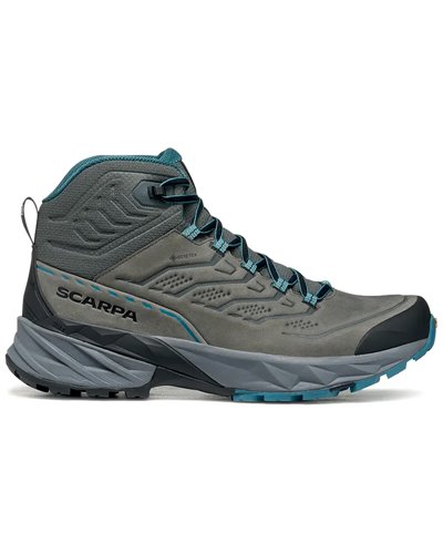 Scarpa Rush 2 Pro Mid GTX Gore-Tex Scarponi Trekking Uomo, Nabuk Titanium/Ocean