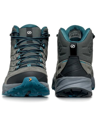 Scarpa Rush 2 Pro Mid GTX Gore-Tex Men's Trekking Boots, Nubuk Titanium/Ocean