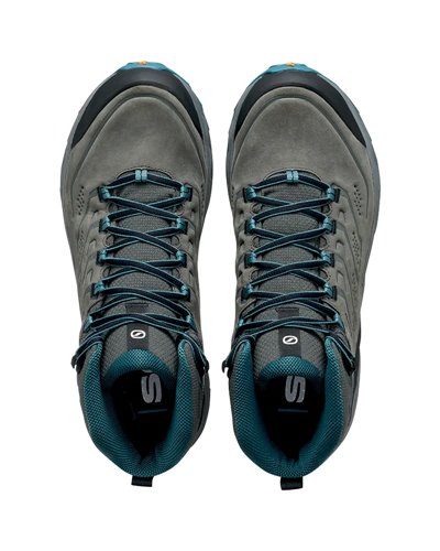 Scarpa Rush 2 Pro Mid GTX Gore-Tex Scarponi Trekking Uomo, Nabuk Titanium/Ocean