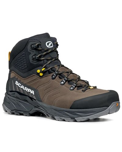 Scarpa Rush TRK Pro GTX Gore-Tex Scarponi Trekking Uomo, Volcano/Mustard
