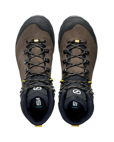 Scarpa Rush TRK Pro GTX Gore-Tex Scarponi Trekking Uomo, Volcano/Mustard