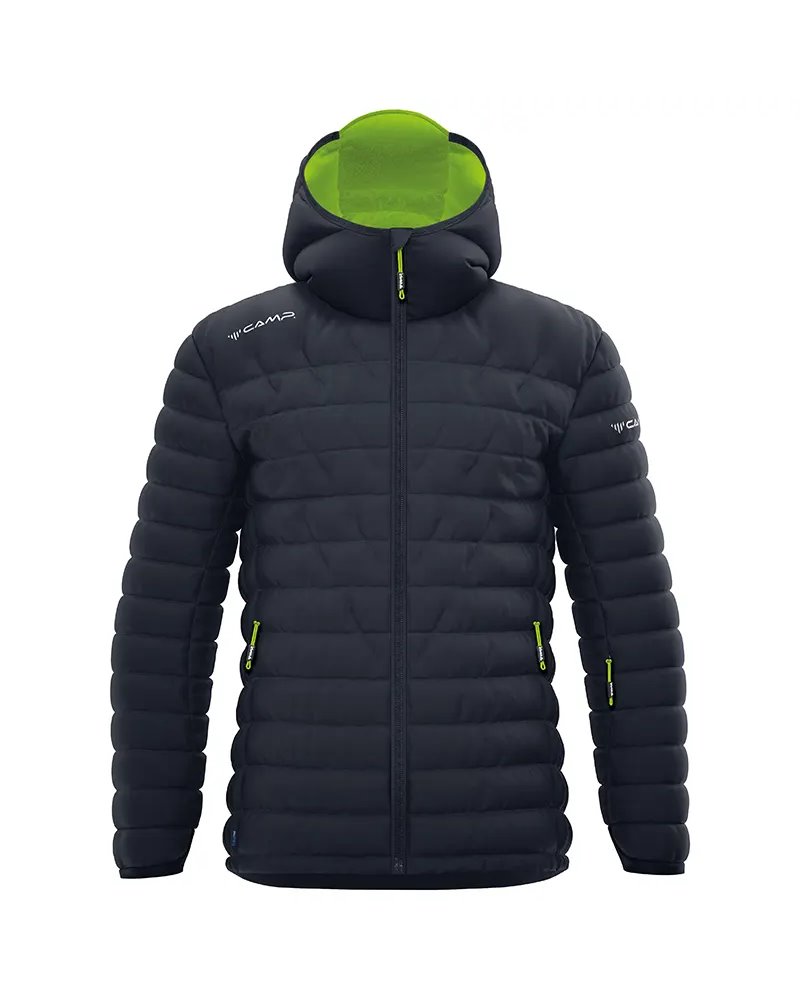 Camp Nivix Light Giacca Piumino Uomo, Nero/Lime
