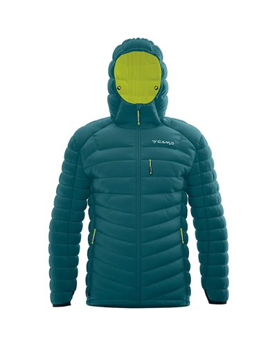 Camp Protection Men's Down Jacket, Amazon Green/Mojito Green