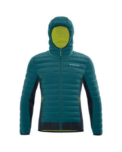 Camp Hybrid Giacca Ibrida Uomo, Verde Amazzonia/Nero/Verde Mojito