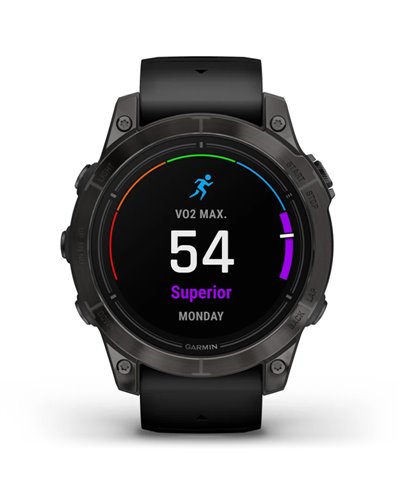 Garmin Epix Pro (Gen 2) Sapphire Cassa 47mm Orologio GPS Cardio Integrato, Carbon Gray DLC Titanium/Black