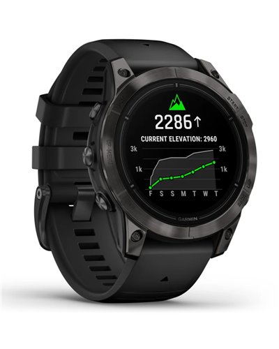 Garmin Epix Pro (Gen 2) Sapphire Edition Case 47mm GPS Watch Wrist-Based HR, Carbon Gray DLC Titanium/Black