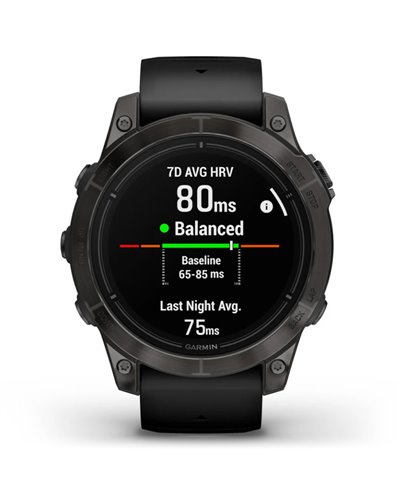Garmin Epix Pro (Gen 2) Sapphire Cassa 47mm Orologio GPS Cardio Integrato, Carbon Gray DLC Titanium/Black