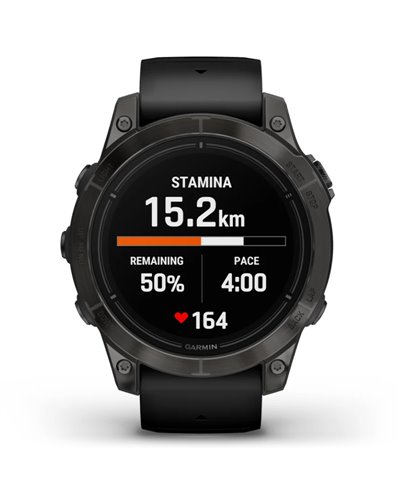 Garmin Epix Pro (Gen 2) Sapphire Cassa 47mm Orologio GPS Cardio Integrato, Carbon Gray DLC Titanium/Black