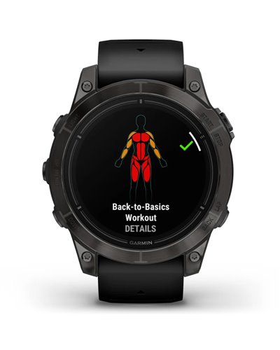 Garmin Epix Pro (Gen 2) Sapphire Cassa 47mm Orologio GPS Cardio Integrato, Carbon Gray DLC Titanium/Black