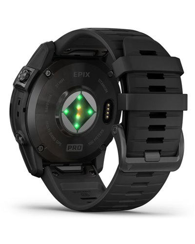 Garmin Epix Pro (Gen 2) Sapphire Cassa 51mm Orologio GPS Cardio Integrato, Carbon Gray DLC Titanium/Black