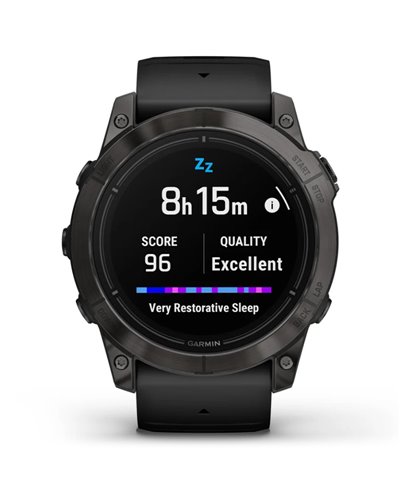 Garmin Epix Pro (Gen 2) Sapphire Cassa 51mm Orologio GPS Cardio Integrato, Carbon Gray DLC Titanium/Black