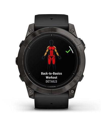 Garmin Epix Pro (Gen 2) Sapphire Cassa 51mm Orologio GPS Cardio Integrato, Carbon Gray DLC Titanium/Black