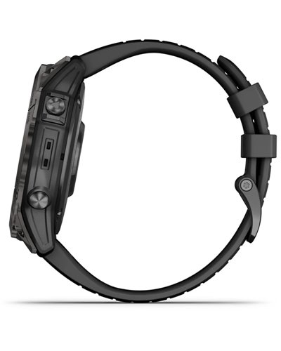 Garmin Epix Pro (Gen 2) Sapphire Edition Case 51mm GPS Watch Wrist-Based HR, Carbon Gray DLC Titanium/Black