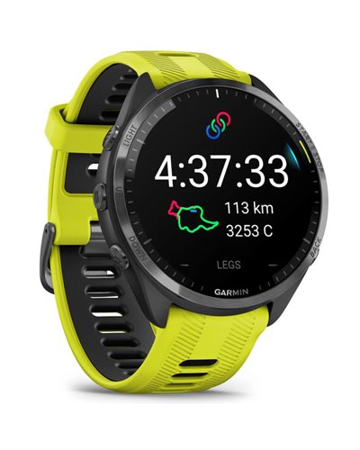 Garmin Forerunner 965 GPS Smartwatch Cardio Integrato, Nero/Giallo