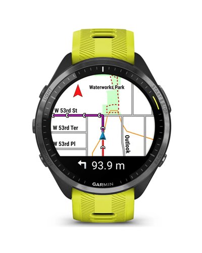 Garmin Forerunner 965 GPS Smartwatch Cardio Integrato, Nero/Giallo