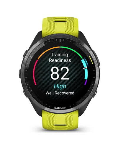 Garmin Forerunner 965 GPS Smartwatch Cardio Integrato, Nero/Giallo