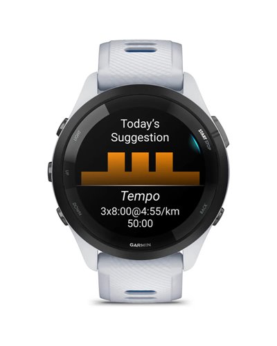 Garmin Forerunner 265 Case 46mm GPS Smartwatch Wrist-Based HR, Whitestone