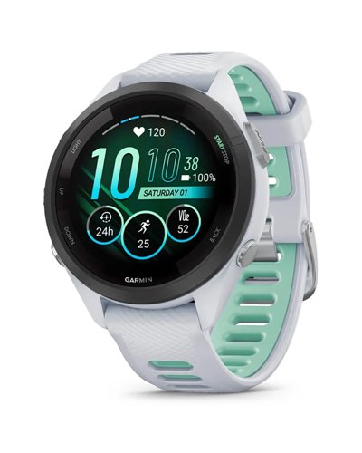 Garmin Forerunner 265S Cassa 42mm GPS Smartwatch Cardio Integrato, Bianco Pietra