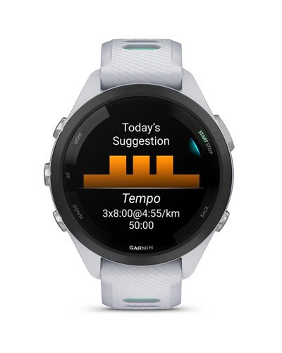 Garmin Forerunner 265S Cassa 42mm GPS Smartwatch Cardio Integrato, Bianco Pietra