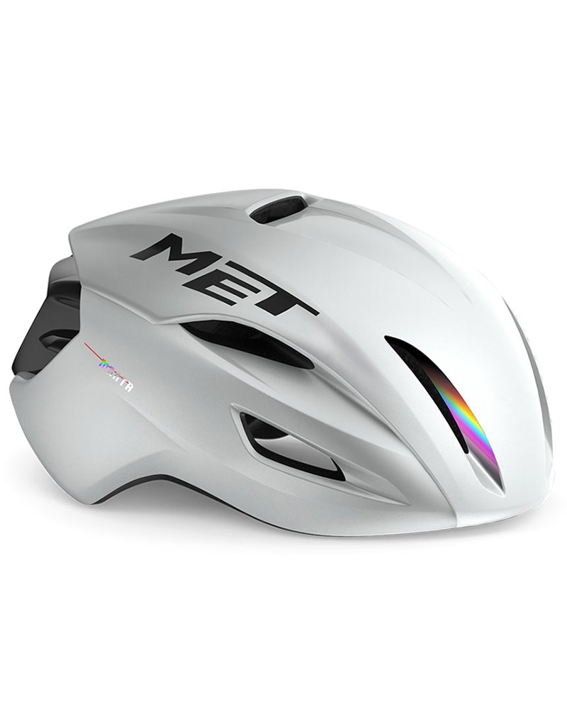 Met Manta MIPS Road Cycling Helmet, Glossy Holographic White