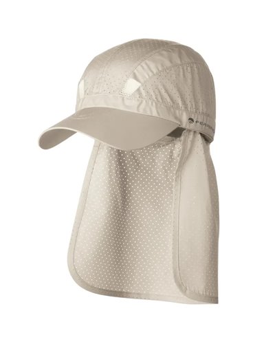 Ferrino Desert Cap Cappello con Visiera e Protezione Collo Amovibile, Sabbia