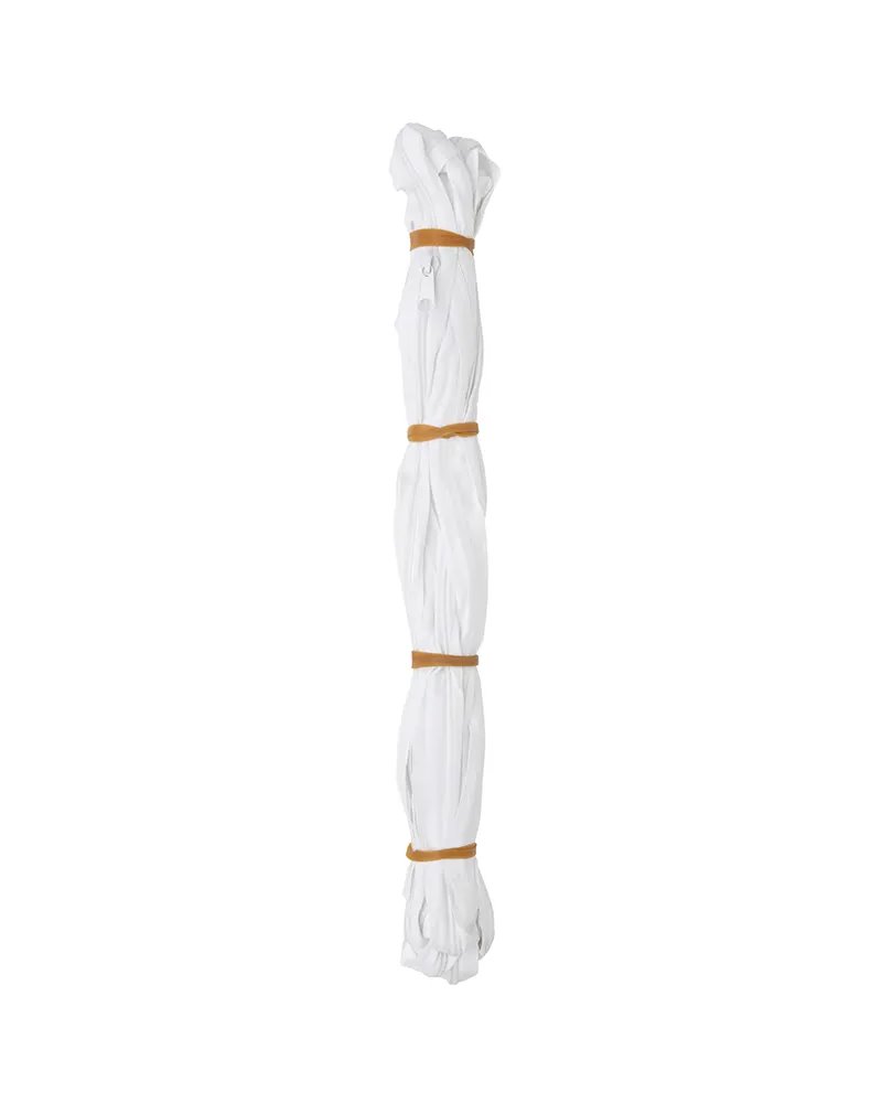 Ferrino Zipper N. 8 4mt with 4 pcs D/Tab Slider Nickel, White