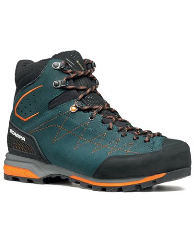 Scarpa Zodiac TRK GTX Gore-Tex Scarponi Trekking Uomo, Petrol/Rust Orange