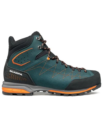 Scarpa Zodiac TRK GTX Gore-Tex Scarponi Trekking Uomo, Petrol/Rust Orange