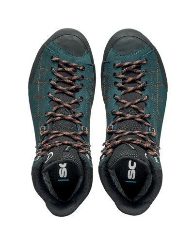 Scarpa Zodiac TRK GTX Gore-Tex Scarponi Trekking Uomo, Petrol/Rust Orange