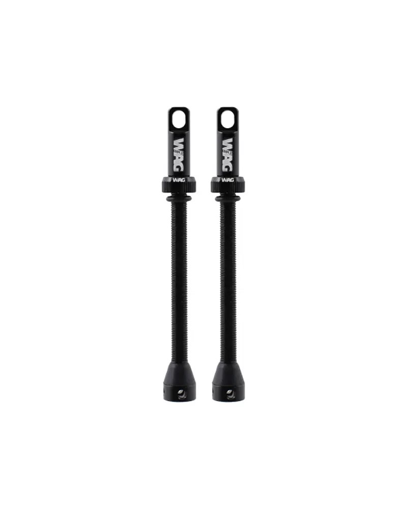 Wag Coppia Valvola Tubeless Alluminio 80mm, Nero